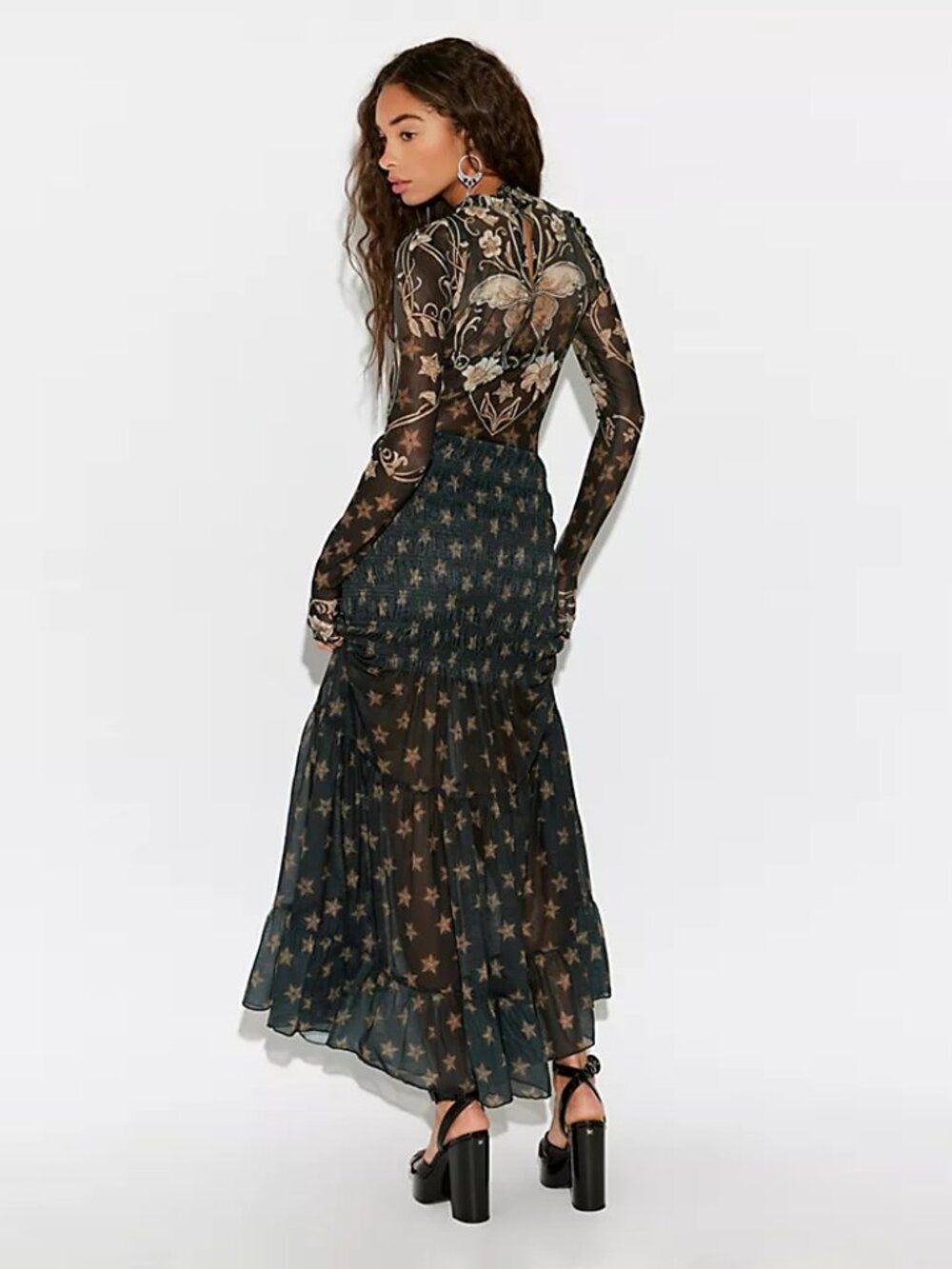 Free People Star Gazer Maxi Dress NWOT - Picture 2 of 11